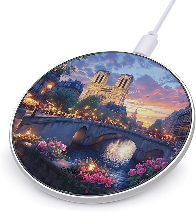 Afternoon by Seine Wireless Charger Anti-Slip Wireless Charging Pad Slim Charger Mat for Men Women