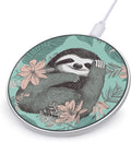 Animal Sloth Mint Green Wireless Charger Fast Wireless Charging Pad with USB Cable 10W Anti-Slip Magnetic Wireless Charger Portable Slim Charger Puck Travel Charging Station