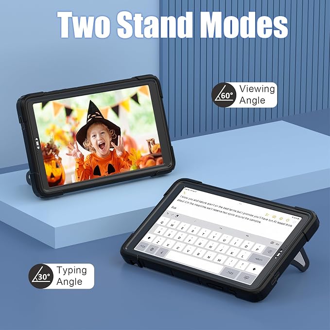 Compatible with Samsung Galaxy Tab A7 Lite 8.7 inch T225/T220(2021) Tablet CaseLightweight Shockproof Rugged Protective Cover with Kickstand for Kids Children Boys Babies Black
