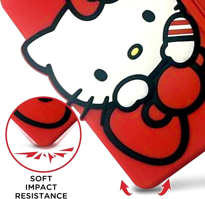Hello Kitty Kids Case for iPad - 9th Generation iPad iPad 8th Generation iPad 7th Generation Case - 10.2 Case 2019/2020/2021 - Tablet Cover with Stand Shockproof Silicone Protector