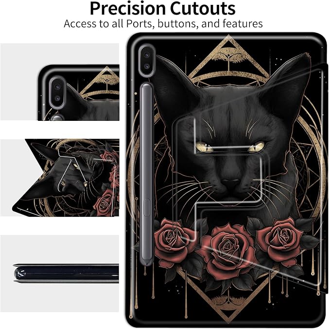 Black Cat and Roses