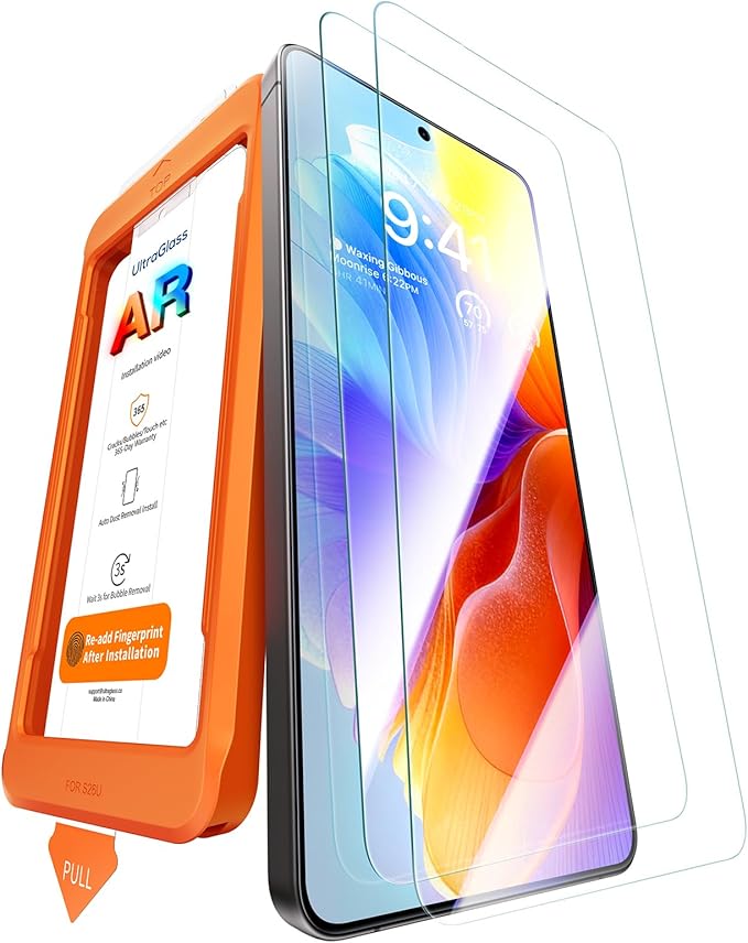 UltraGlass TOP 9H+ OptiArmor for Samsung Galaxy S26 Ultra Screen Protector [NO.1 Anti-Reflection &amp Military Grade Shatterproof] Galaxy 26 Ultra Tempered Glass Anti Glare Easy One-Pull Install 2