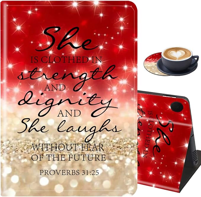Red Glitter Quote Proverbs 31-25