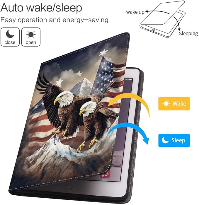 Patriotic American Flag Bald Eagle
