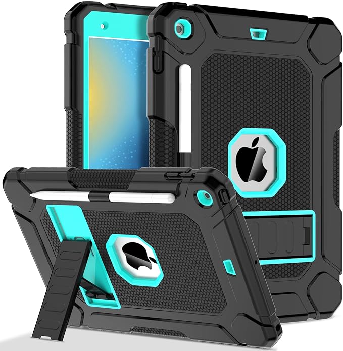 Black and Turquoise