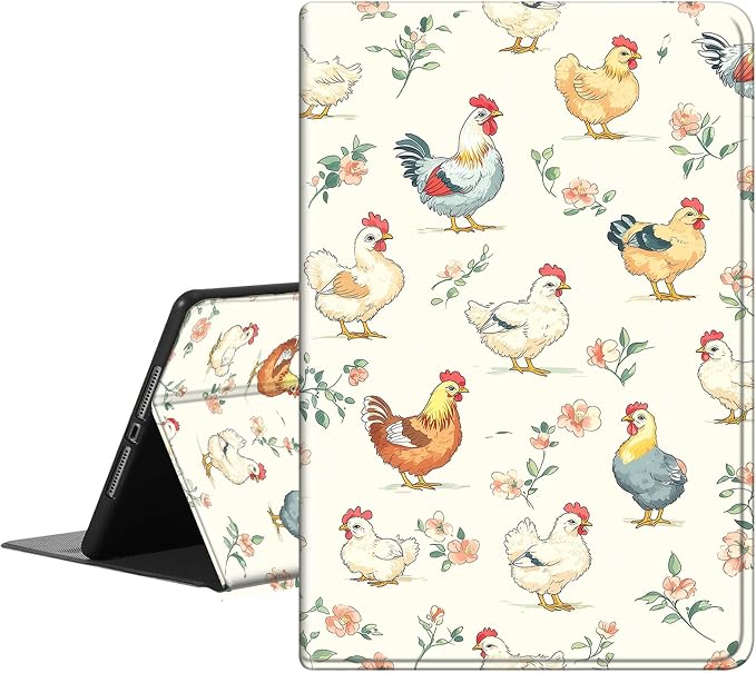 Cute Chicken And Flower