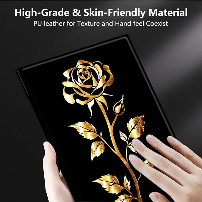 Golden Metallic Rose Flower