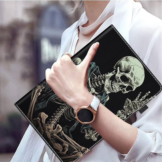 Case for Amazon Fire Max 11 Tablet (13th Generation 2023 Release) Multi-Angle Smart Stand Cover Auto Sleep/Wake for Fire 11 Max TabletFunny Skull Skeleton