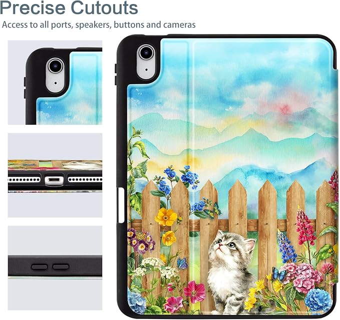 Retro Wooden Fence Cat