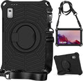 Compatible with Lenovo Tab M9 9.0 inch (TB-310FU) 2023 Case Tablet for Kids Light Weight EVA Rugged Shockproof Full Cover 360 Rotating Handle Stand Case (Black)