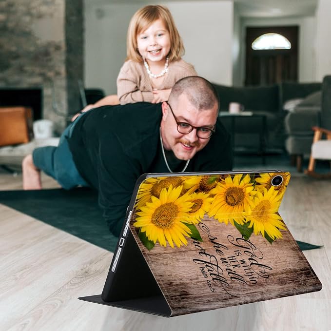 Bible Verses Psalm 46:5 Wood and Sunflower