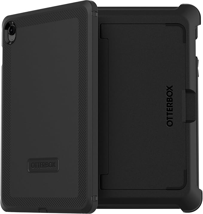 OtterBox Defender Case for Samsung Galaxy Tab S10 FE Galaxy Tab S9 FE Shockproof Ultra-Rugged Protective Case with Built in Screen Protector 2X Tested to Military Standard Black