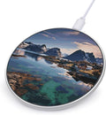 Norway Islands Wireless Charger Fast Wireless Charging Pad with USB Cable 10W Anti-Slip Magnetic Wireless Charger Portable Slim Charger Puck Travel Charging Station