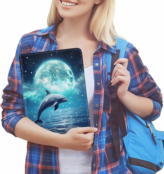 Dolphin Under the Moon