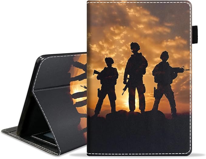 American Soldier At Sunset