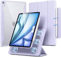 ESR for iPad Air 11 Inch Case M4/M3/M2 (2026/2025/2024) iPad Air 5th/4th Gen Case (2022/2020) 10.9 Inch with Pencil Holder Removable Magnetic Cover Vertical Stand Rebound 360 Series Light Purple