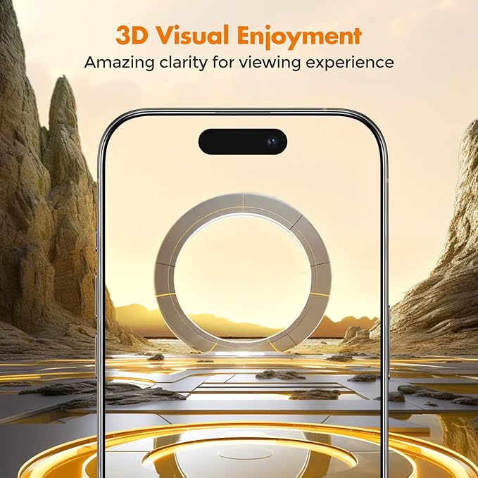 UNBREAKcable Privacy Screen Protector for iPhone 15 Full Coverage Shatterproof Tempered Glass [True 28°Anti Spy] [9H Hardness] [Easy Installation Frame] 2-Pack Private Screen for iPhone 15
