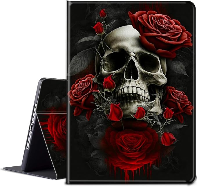 Red Rose Skull