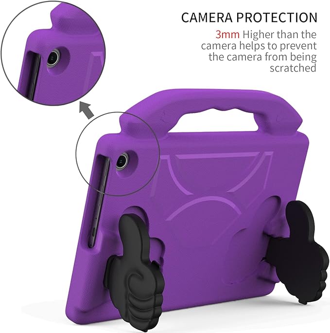 for Amazon Fire Max 11 Kids Tablet Case EVA Material Light Weight Shockproof Rugged Heavy Duty Thumb Kickstand Kids Case for Amazon Fire Max 11 (2023) (Violet)