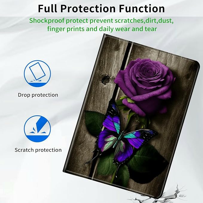 Purple Rose and Butterflies
