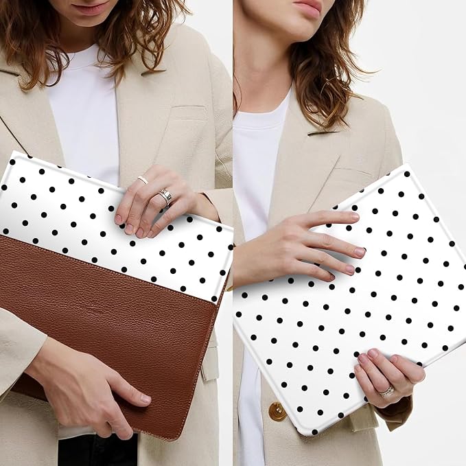 Black Polka Dots White