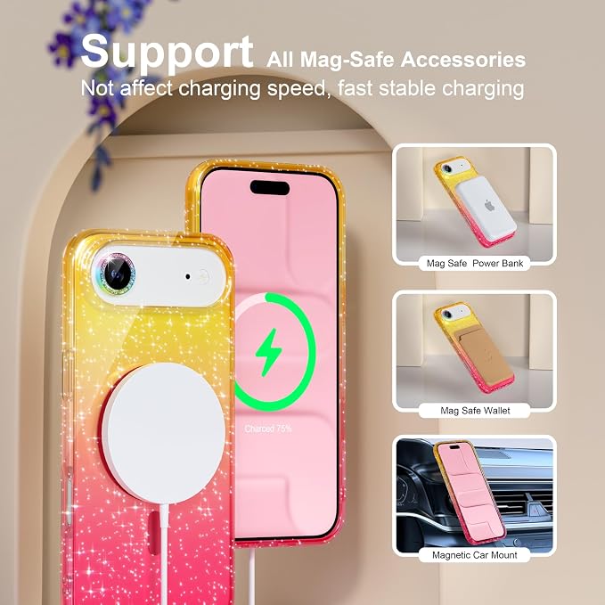Glitter Gold/Pink