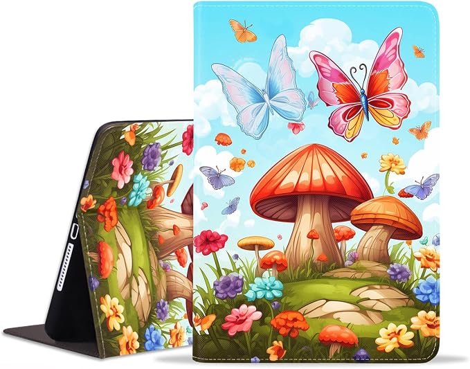 Mushrooms and Butterfly