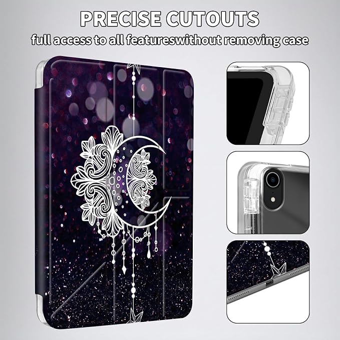 Moon Star Galaxy Florals