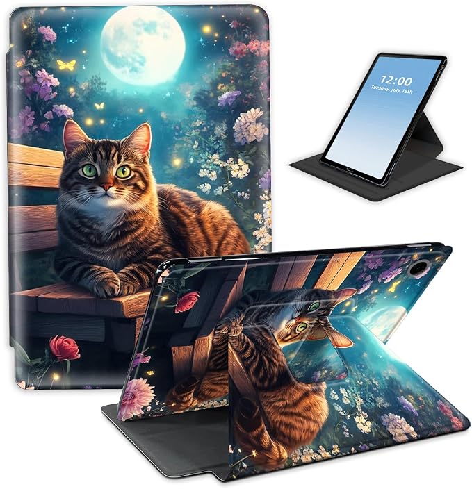 Moonlit Cat In Garden