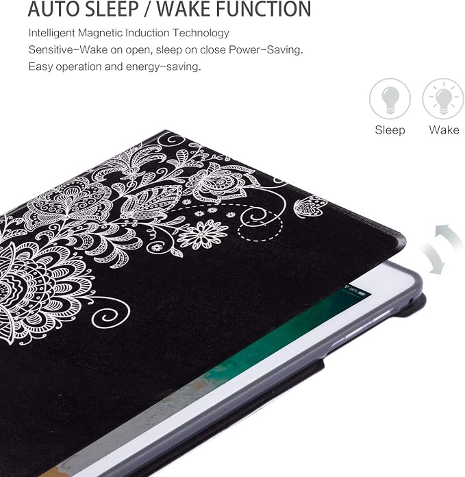 8 White Paisley