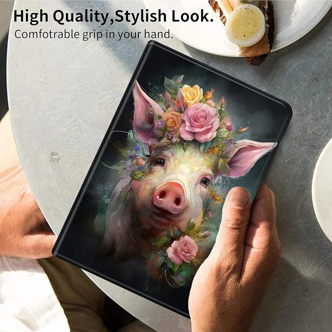 Cute Pink Flower Pig