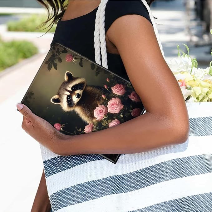 Raccoons in the Sea of Flowers
