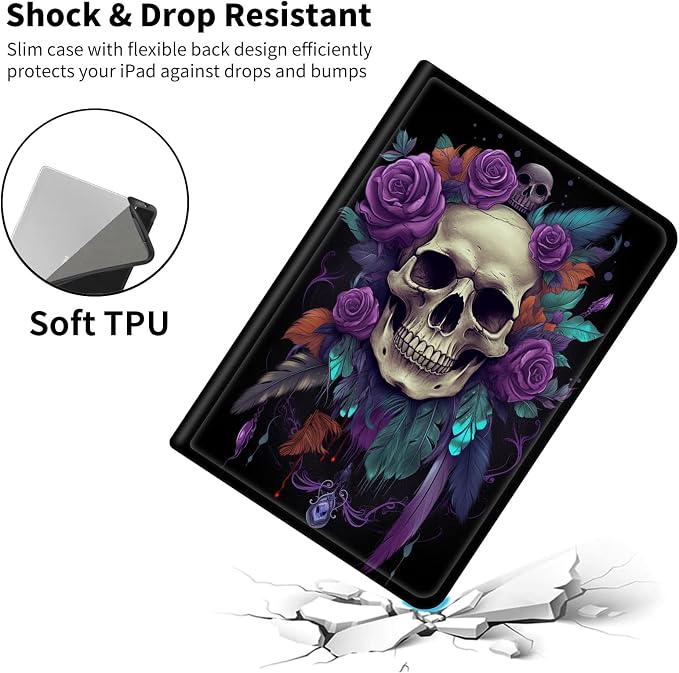 Purple Roses and Skulls