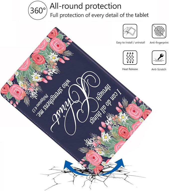 Floral Quote Bible Verse Philippians 4-13