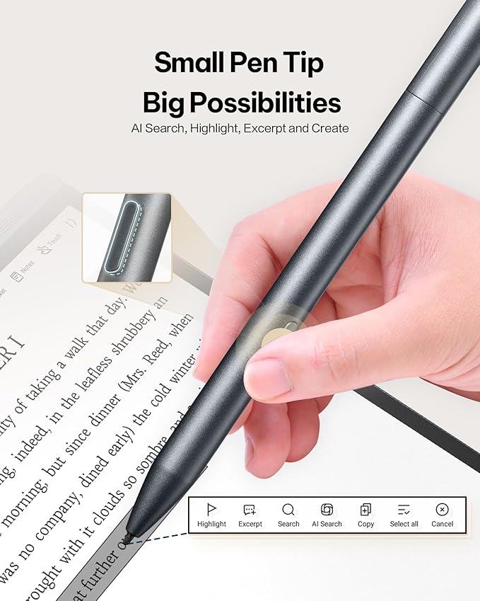 iflytek AINOTE Air 2 Bundle - Black Folio Case 8.2-inch AI Note-Taking Tablet Writing Paper Tablets Digital Notebook with Pen Voice-to-Text Transcription Multi-Languages Chatgpt Support