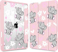 May Chen for iPad 9th Generation with Pencil Holder iPad 8th/7th Gen Case 10.2-inch [Penceil Holder] Trifold Stand Auto Wake/Sleep Clear TPU Protection Back Cover Cute Elephant