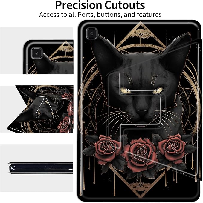 Black Cat and Roses