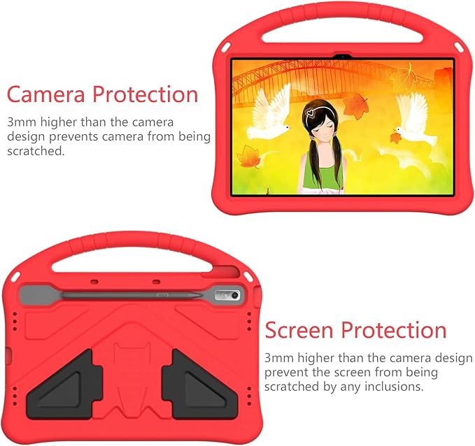Tablet Cases Case Compatible with Lenovo Tab P11 Pro 11.2 2nd Gen 2022 (TB-138FC/TB-132FU) Compatible with Lenovo Pad Pro 2022 Case Tablet Case Compatible with Kids Case Shockproof CasePen Slot+Sho