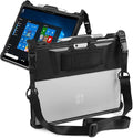 Microsoft Surface Pro 11/10/9 Case with Hand &amp Shoulder Strap Pen Holder Compatible with Type Cover Keyboard Rugged Protective Cover