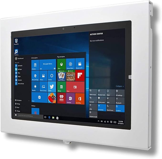 TABcare Locking Anti-Theft Metal Case for Samsung Galaxy TAB A8 10.5 Tablet for Kiosk POS Store Show Display Time Clock (TAB A8 10.5 White)