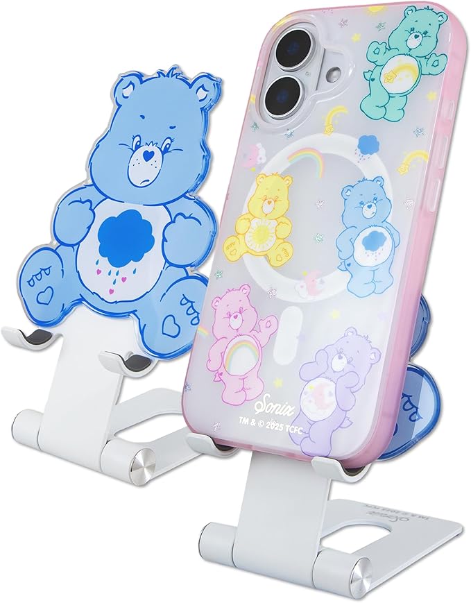 Sonix x Care Bears Character Phone Stand | Adjustable Cell Phone Holder Desk Stand Dock | Care Bears | Grumpy Bear