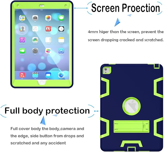 Dark blue/Fluorescent green