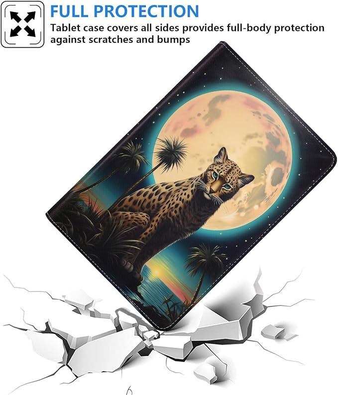 Leopard Under The Moon