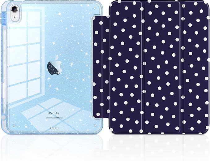 Navy Blue Polka Dot