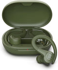 JLab Go Sport+ Wireless Workout Earbuds Featuring C3 Clear Calling Secure Earhook Sport Design 35+ Hour Bluetooth Playtime 3 EQ Sound Settings and IP55 Sweat Resistance (Green)