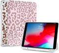 Fycyko Trifold Stand Case for iPad 10.2 InchiPad 9th/8th/7th Generation 2021/2020/2019 Aesthetic Trendy Pink Leopard Print with Pencil Holder Shockproof Protective CoverPink
