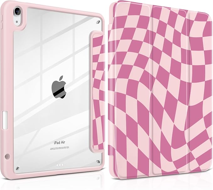 Pink Wavy Checker