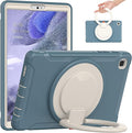 Shockproof Case for Samsung Galaxy Tab A7 Lite 8.7 Tablet Techcircle Rotating Stand Handle Heavy Duty Bumper Hybrid Cover Protective Case for Galaxy Tab A7 Lite (2021) SM-T220/T225 Cornflower Blue