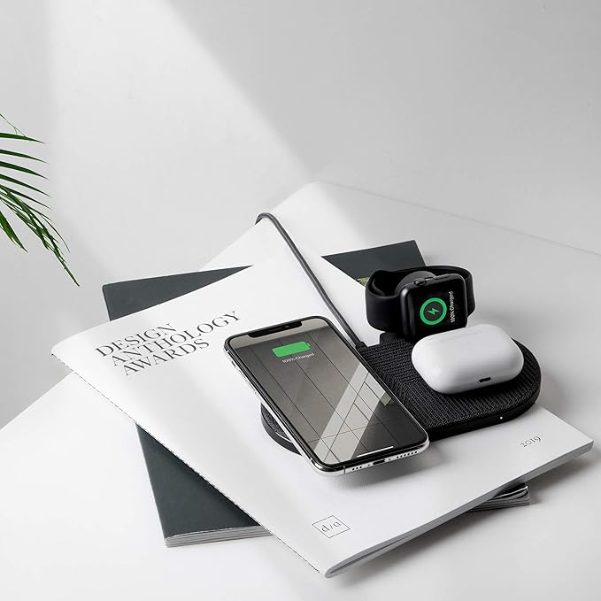 Native Union Drop XL Wireless Charger (Watch Edition) – Multi-Device Charging pad for iPhone &amp Qi Compatible Devices with Detachable Apple Watch Puck (Adapter for US China and Australia Included)