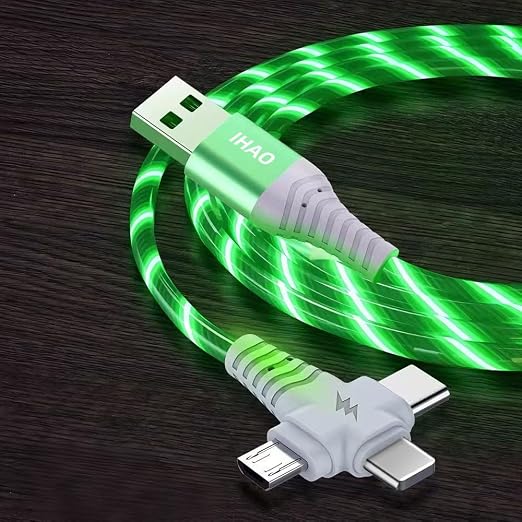 3IN1 Multi Ports LED Green